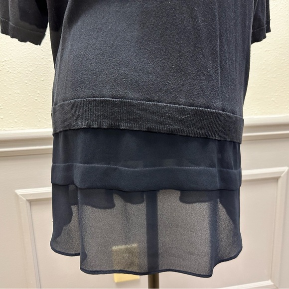 Women's Michael Kors Layered Short Sleeve Top Size XL - Picture 5 of 9
